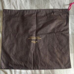 Kate Spade Dark Brown Dust Bag LARGE